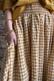 Nonni Gingham Ripley Skirt Indian Yellow